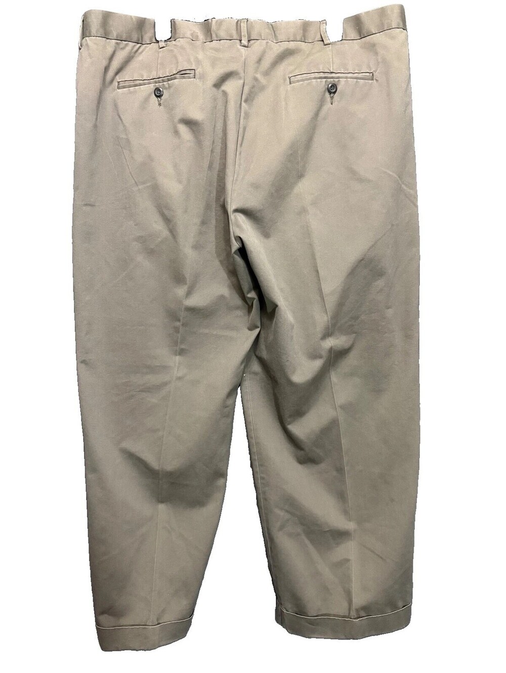 Men’s AXIST Khaki Dress Pants 44x30 Flat Front
